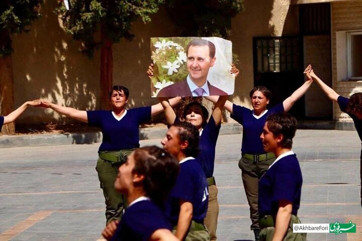 تصاویری از دوره آموزشی پلیس زن دولت سوریه با تصاویر بشار اسد/ایران تایمز