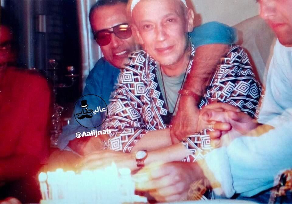 قابی تلخ از آخرین جشن تولد علی حاتمی در کنار عباس کیارستمی