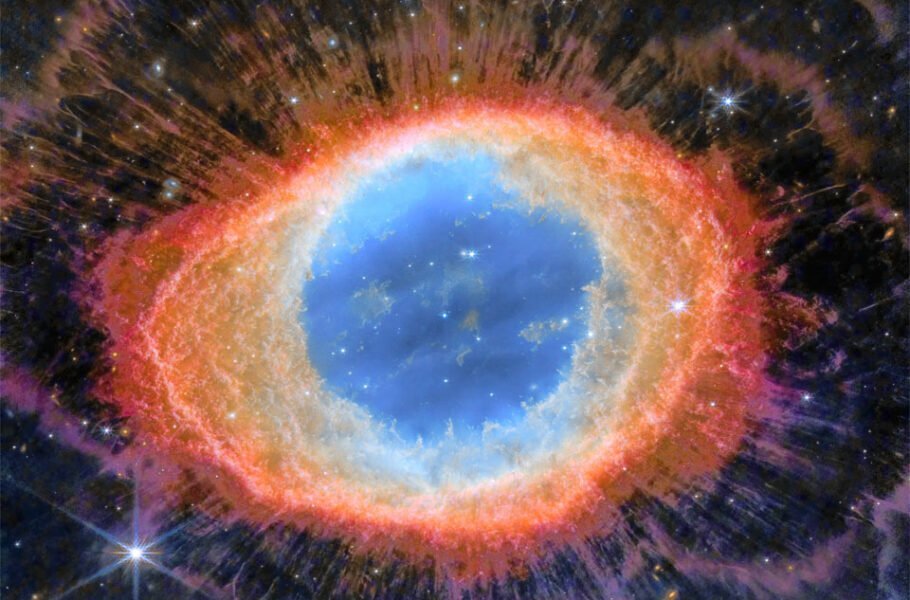 نمای شگفتانگیز یک حلقه آسمانی از نگاه جیمز وب/ عکس