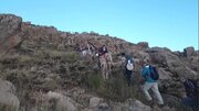 صعود تخصصی بسیجیان به قله کلار درشهرستان بروجن