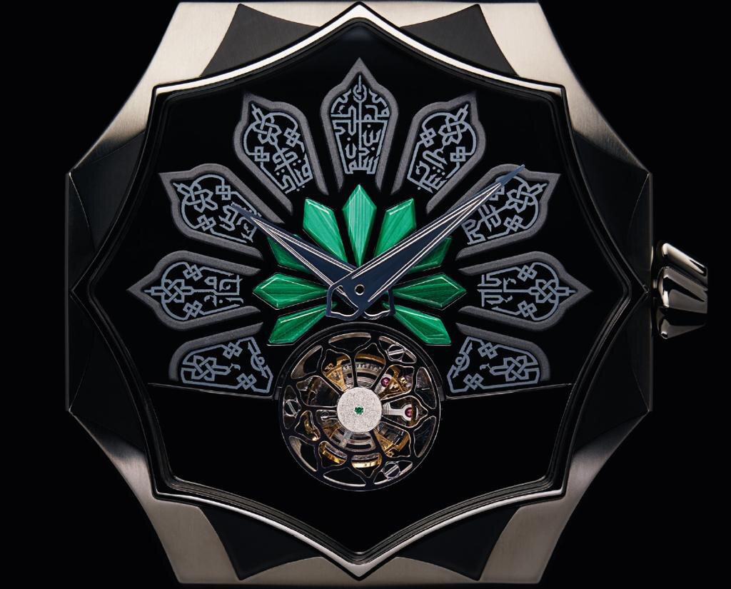 ساعت سفارشی طرح اسلامی بنسلمان/ عکس