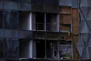 ببینید | لحظه اصابت پهپاد اوکراینی به ساختمانی در مسکو