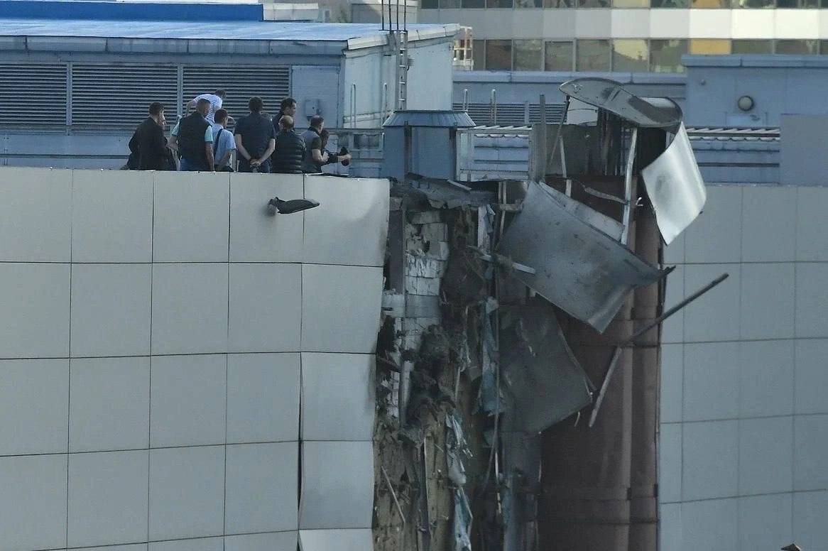 وضعیت ساختمانی که در مسکو هدف حمله پهپادی قرار گرفت/عکس