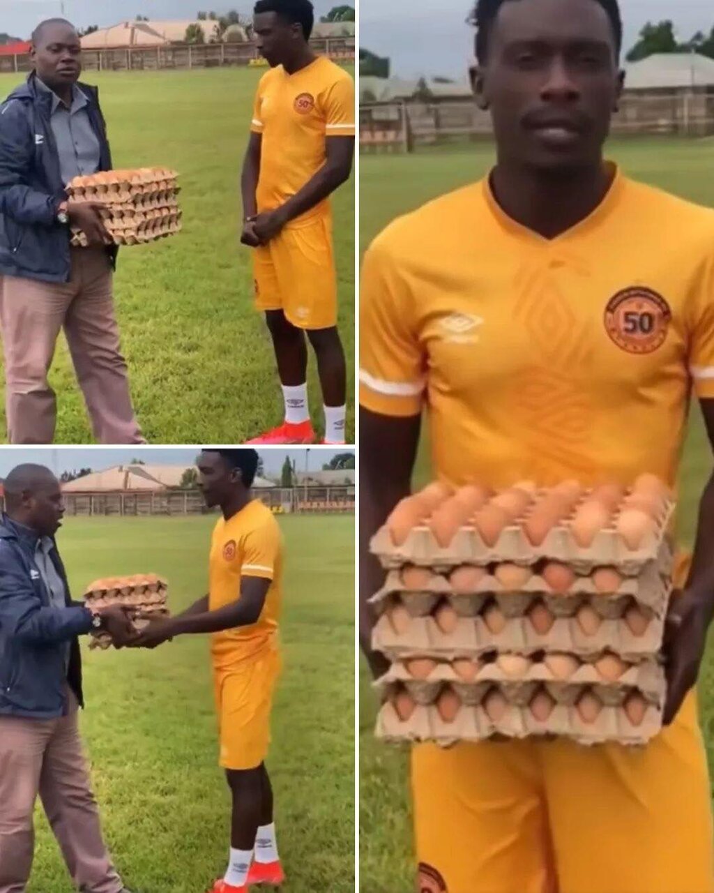 عکس | جایزه جنجالی به بازیکن فوتبال وسط زمین؛ رسانههای دنیا در شوک!