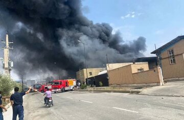 امدادرسانی اورژانس پیش بیمارستانی دانشگاه به حادثه دیدگان آتش سوزی شهرک ایوانکی
