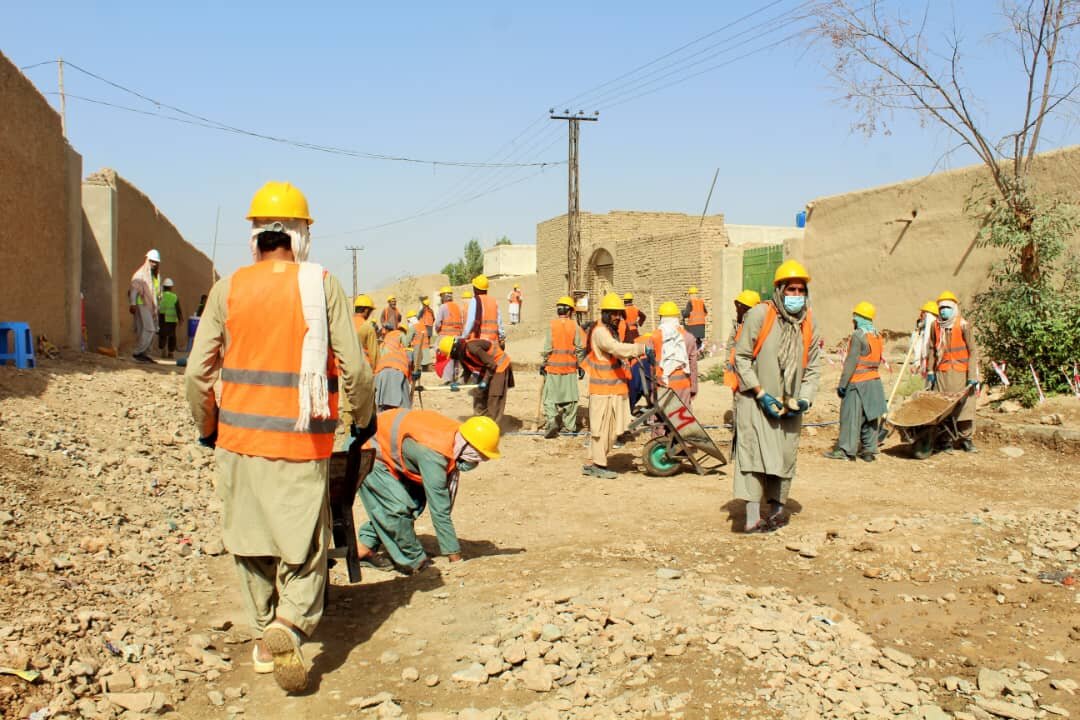 طالبان خیابانسازی در قندهار را کلید زد/عکس