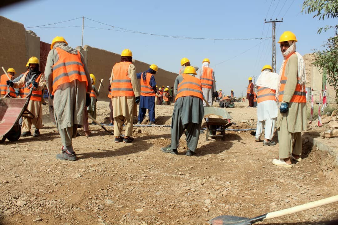 طالبان خیابانسازی در قندهار را کلید زد/عکس