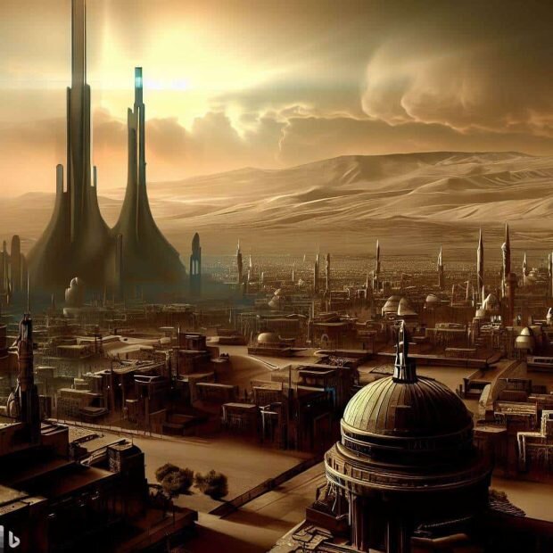 شهرهای شگفتانگیز ایران در سال ۲۵۰۰ میلادی از دید هوش مصنوعی/ عکس