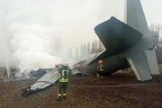 ببینید | ویدیویی جدید از لحظه سقوط هواپیمای پریگوژین