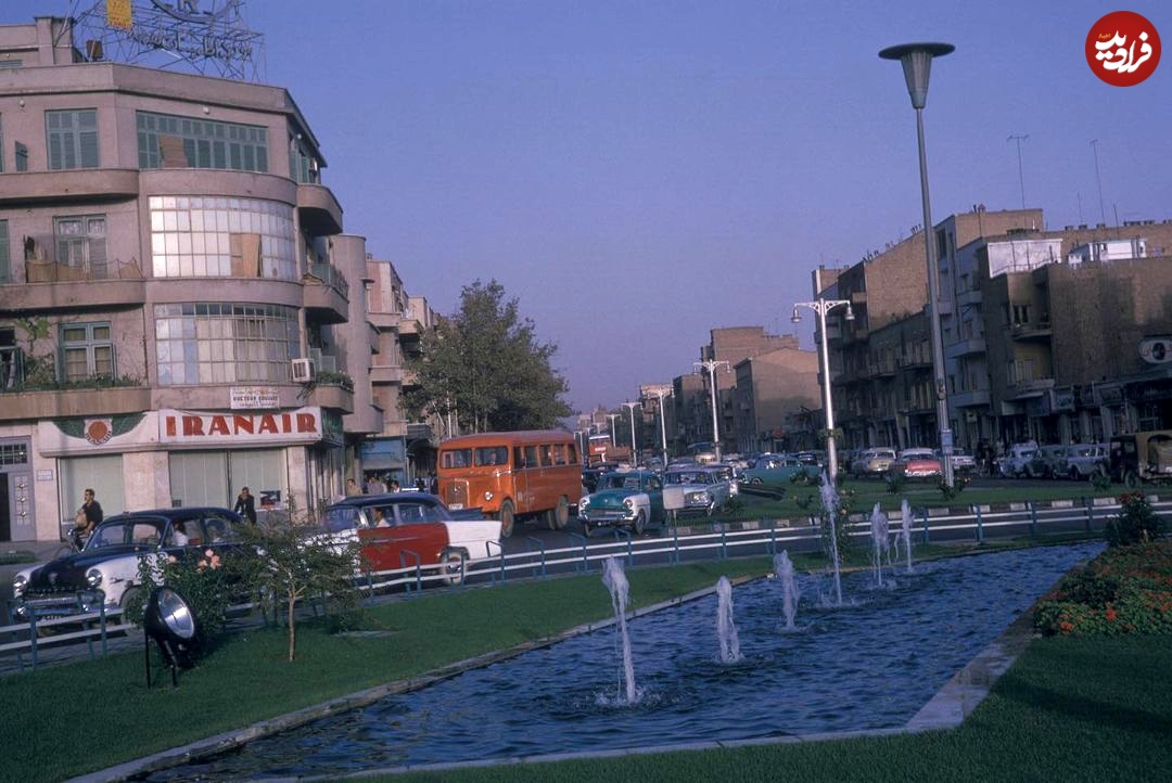 تصاویر کمیاب و دیده نشده از میدان فردوسی تهران؛ ۶۲ سال قبل/ عکس
