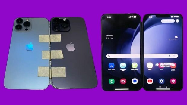 ساخت آیفون تاشو با چسب نواری!/ عکس