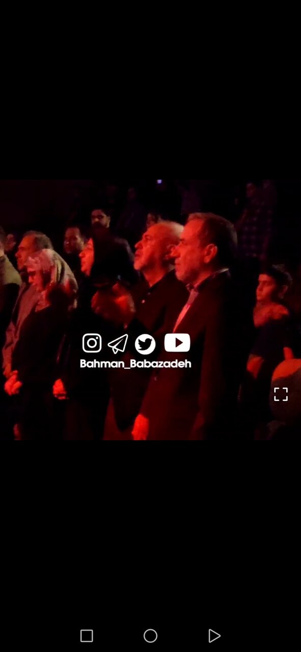 سینه زنی محمدجواد ظریف و عباس عراقچی در این کنسرت / عکس