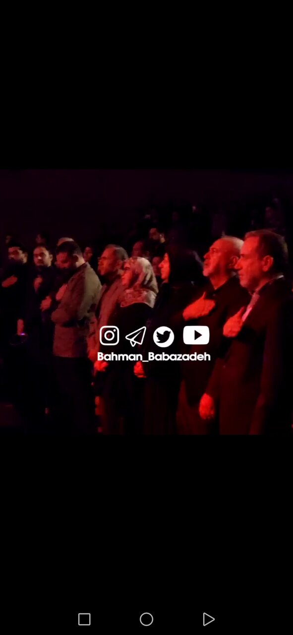 سینه زنی محمدجواد ظریف و عباس عراقچی در این کنسرت / عکس