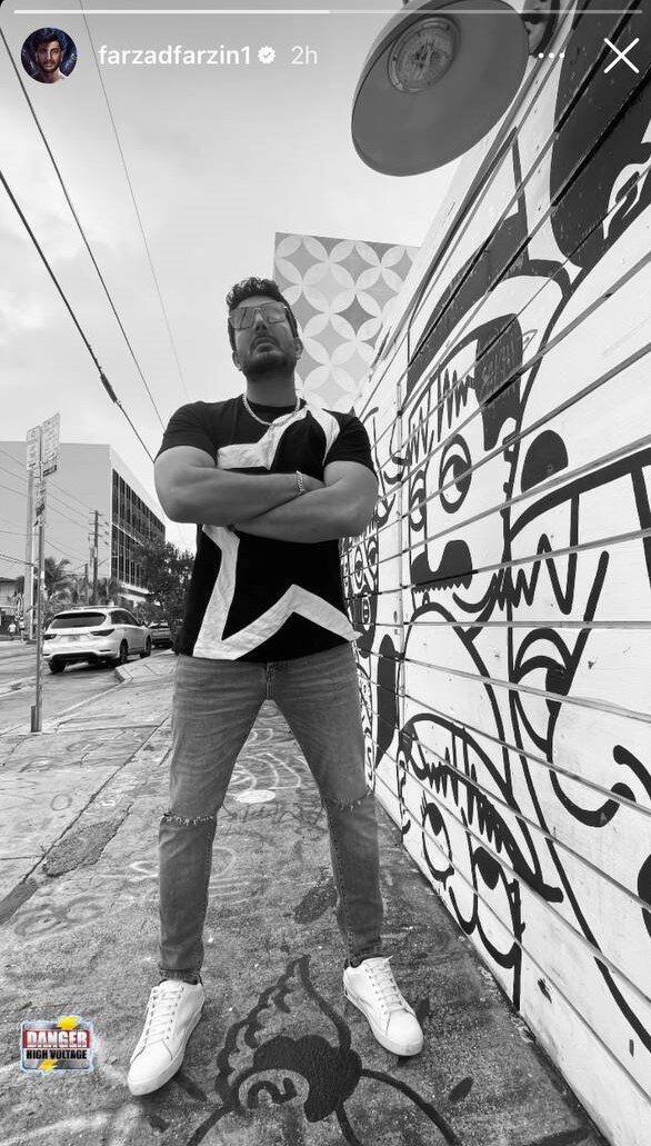 عکس | تصویر خطرناک فرزاد فرزین در فضای مجازی