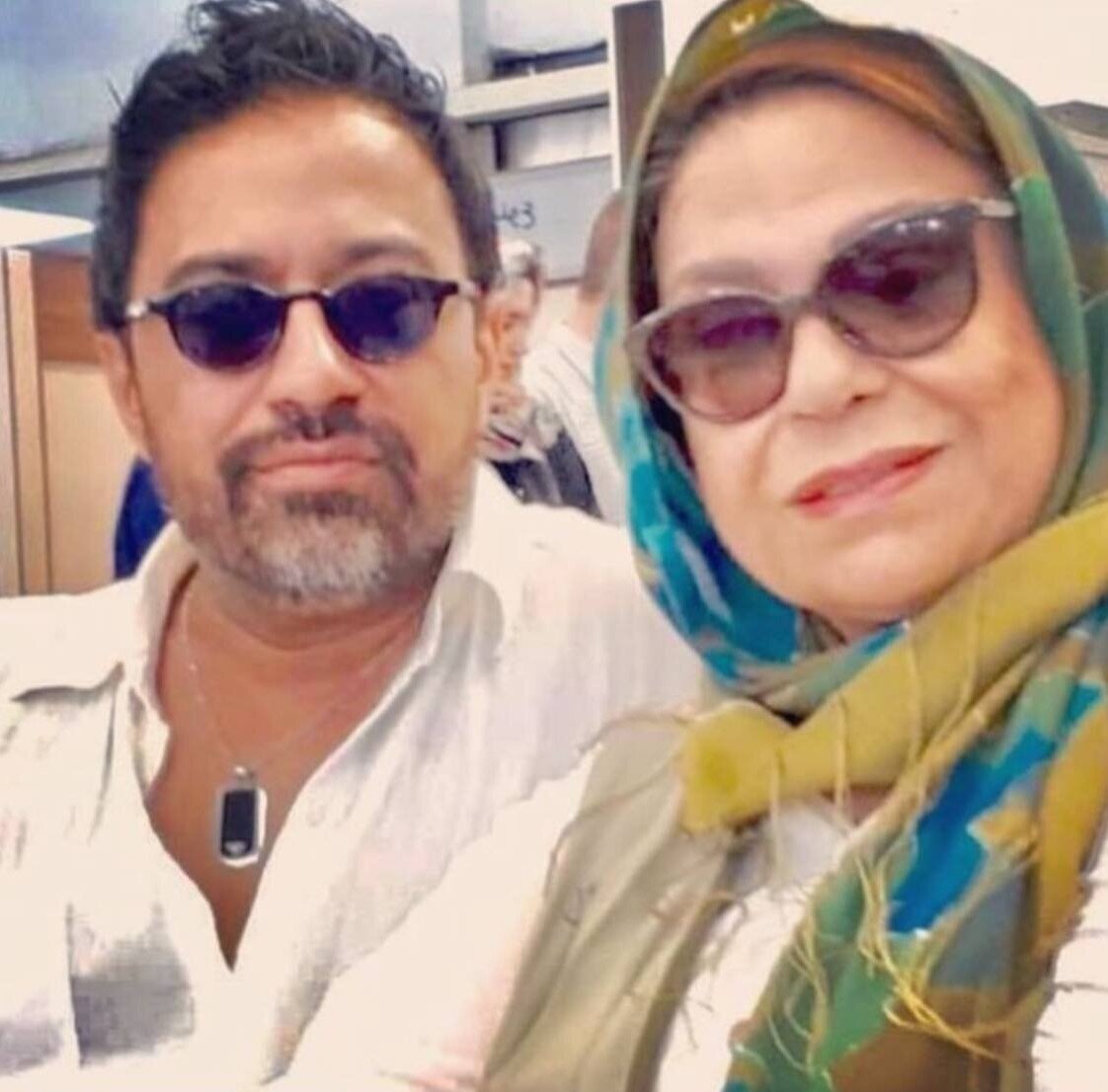 عکس | تیپ متفاوت گوهر خیراندیش در کنار پسرش