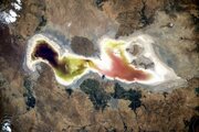 ببینید | تصاویر ضبط شده از دریاچه ارومیه توسط فضانورد روسی
