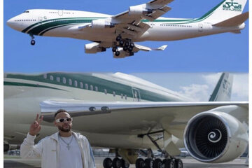 تصاویر | نمای داخلی از جت فوق‌لوکسی که نیمار را به ریاض منتقل کرد