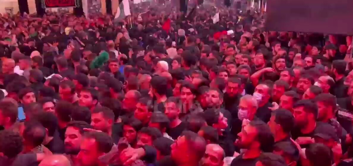 علی لاریجانی در میان خیل عظیم عزاداران حسینی در کربلا+عکس