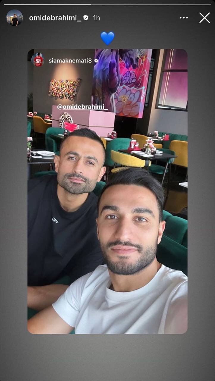 عکس| سلفی بازیکن مغضوب یحیی با فرمانده استقلالی