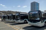 ببینید | ویدیویی تازه از گسیل اتوبوس‌ها به سمت مرز مهران