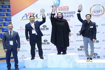 Iranian girls crowned in Asian cadet taekwondo c'ships