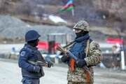 ببینید | تصاویر جدید از انتقال تجهیزات نیروهای مسلح ارمنستان به مرز باکو