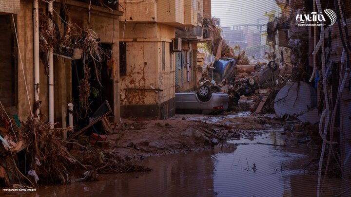 تصاویر تکان‌دهنده از سیل مرگبار در لیبی