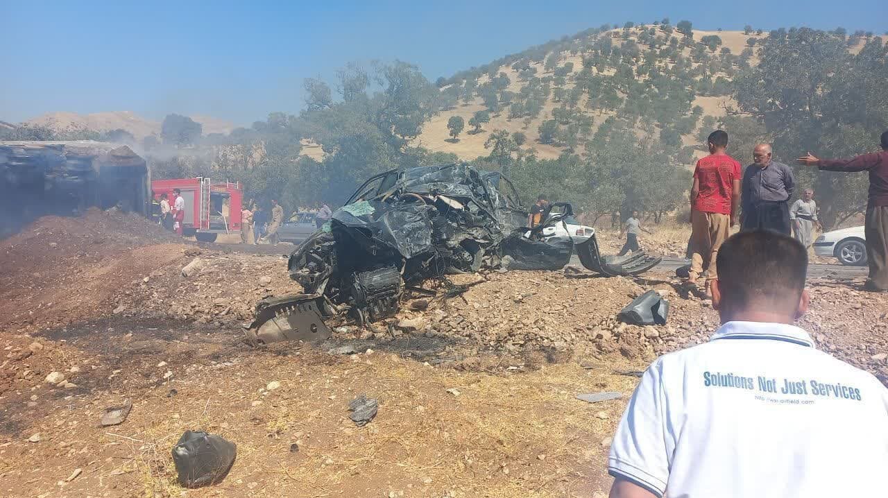 تصادف زنجیرهای سنگین حادثهساز شد/ عکس