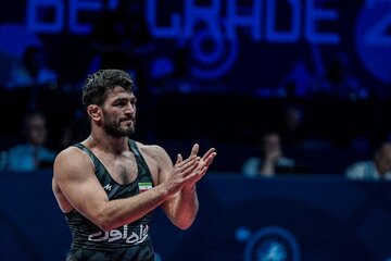 عکس | قابی از کشتی حسن یزدانی که در تلویزیون سانسور شد