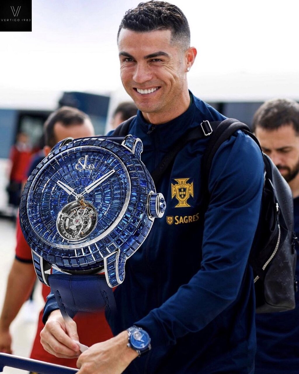 عکس| گرانترین ساعت دنیا بر دستان کریستیانو رونالدو