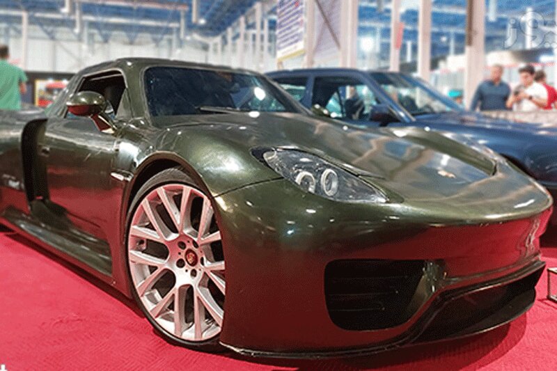 ببینید | رونمایی از پورشه 918 اسپایدر دست ساز ایرانی در مشهد