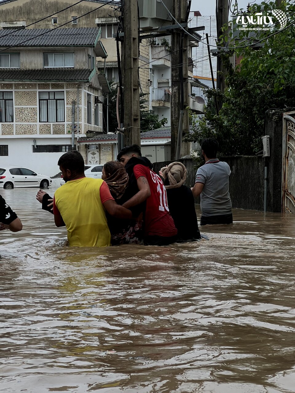 خسارات ناشی از بارش شدید باران در آستارا