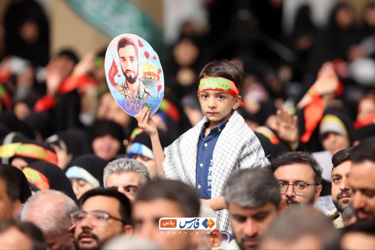 عکس | فرزند شهید حججی در دیدار امروز با رهبر انقلاب