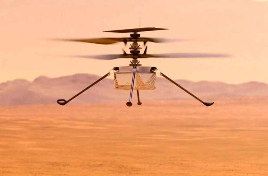 هلی‌کوپتری که در مریخ یکه‌تازی می‌کند/ عکس