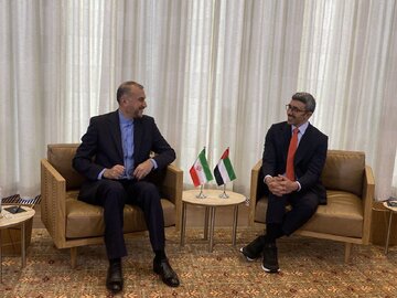 Iran, UAE FMs discuss mutual ties