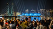 ببینید | نورپردازی زیبای محل برگزاری مراسم افتتاحیه بازی‌های آسیایی هانگژو
