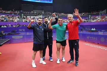 Iran table tennis team finishes 3rd in Asian Games