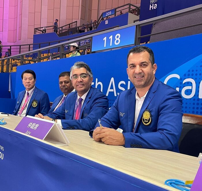 عکس| رییس و دبیر انجمن سپک تاکرا در چین