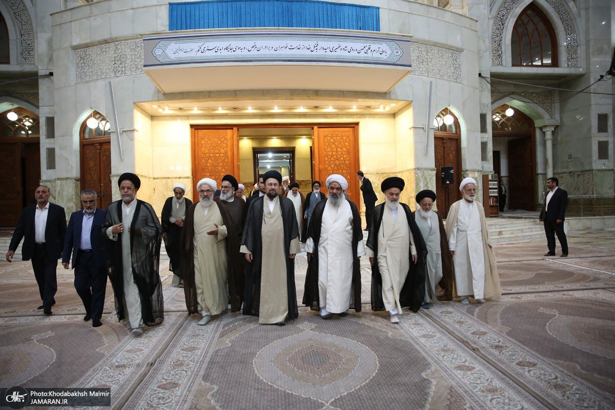 جنتی غایب بود، رئیسی هم نیامد /سیدحسن خمینی به استقبال نمایندگان رفت +عکس