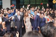 تصاویر | استقبال گرم از همسر بشار اسد توسط چینی‌ها در دانشگاه پکن