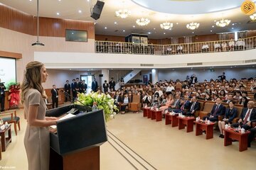 استقبال گرم از همسر بشار اسد در دانشگاه پکن