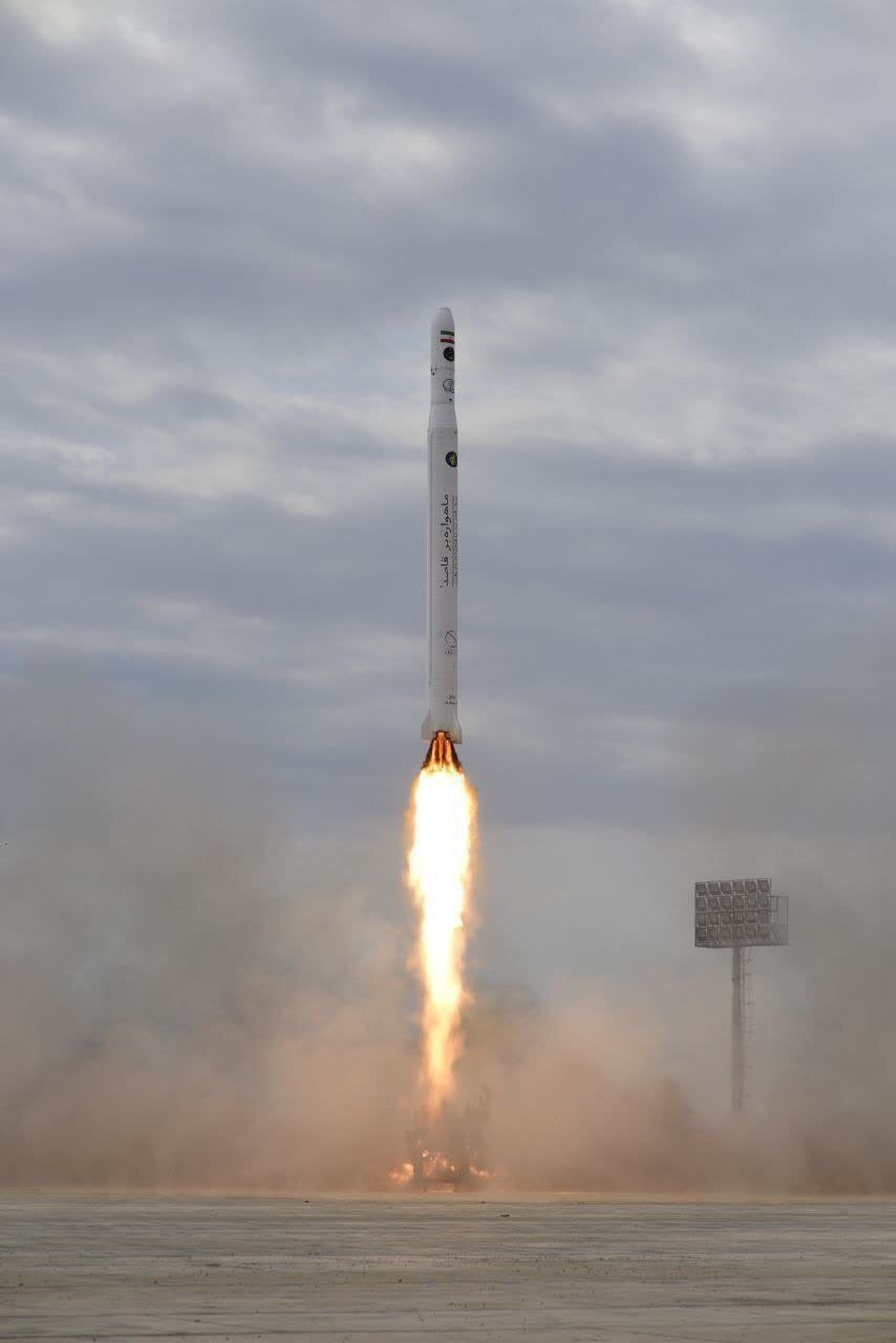 تصاویر پرتاب ماهواره جدید سپاه پاسداران به فضا