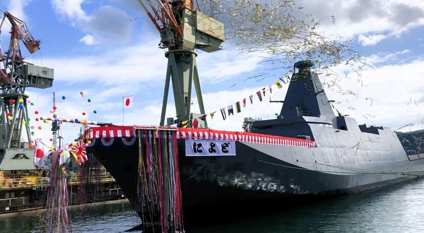 ناو جنگی تازهنفس ارتش ژاپن/ عکس