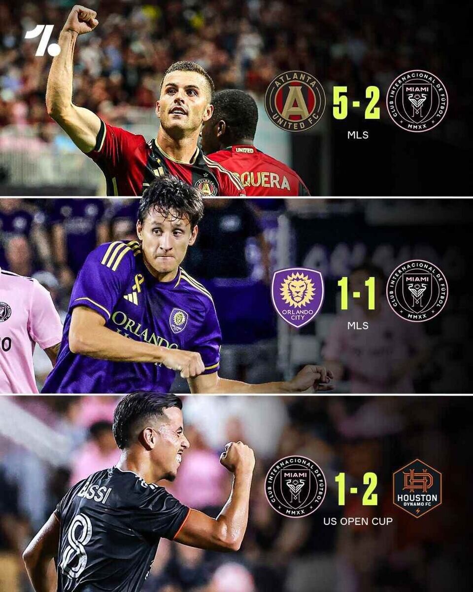 عکس| آمار عجیب اینترمیامی بدون لیونل مسی