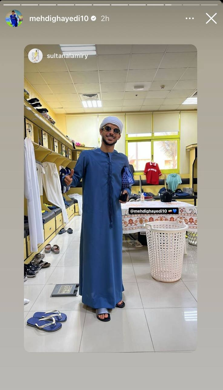 عکس| تیپ متفاوت مهدی قایدی سوژه شد