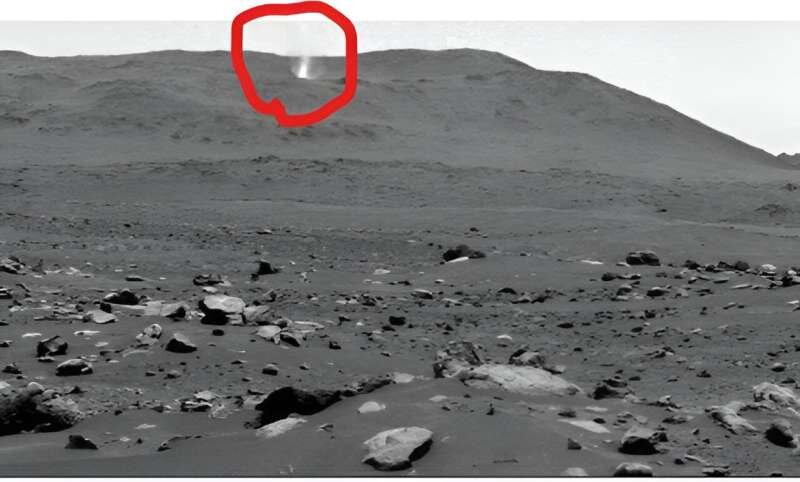 گرد و خاک عظیمی که تنوره دیو در مریخ به پا کرد
