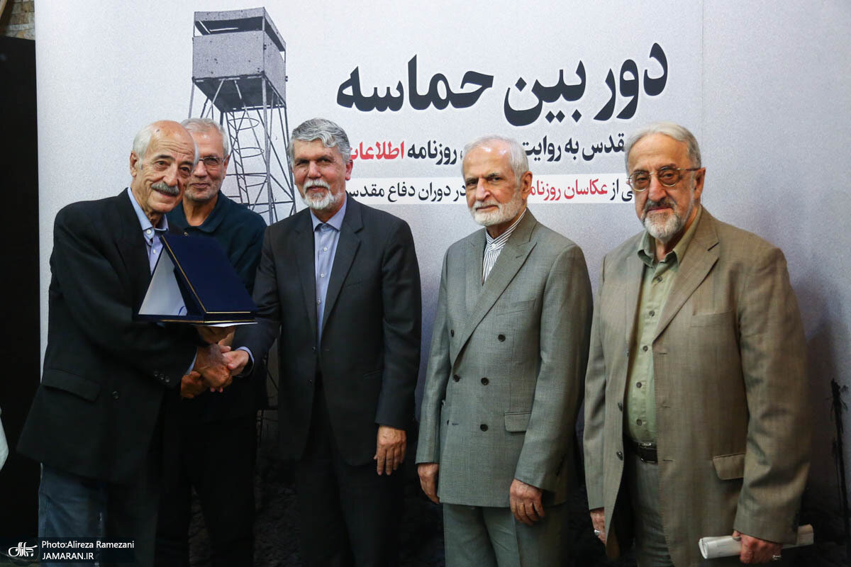 هم‌نشینی کمال خرازی با سخنگو و وزیر دولت حسن روحانی +عکس