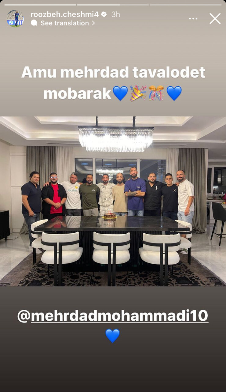 عکس| دورهمی استقلالیها برای تولد مهرداد محمدی