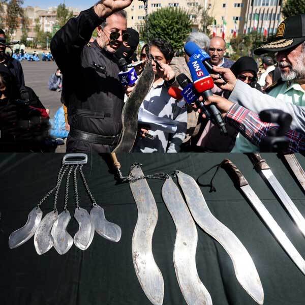 سلاح عجیب کشف‌ شده از اراذل و اوباشِ تهران/ عکس