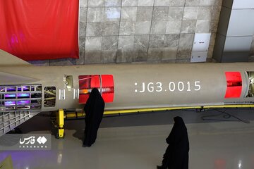 بازدید بانوان راوی پیشرفت از نمایشگاه هوافضا سپاه